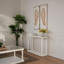 Panneaux muraux, ensemble de 2 ailes de plumes blanches vieillies 42 po x 15,5 po - Art mural