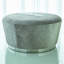 Tapered Ottoman-Grey Hair-on-Hide