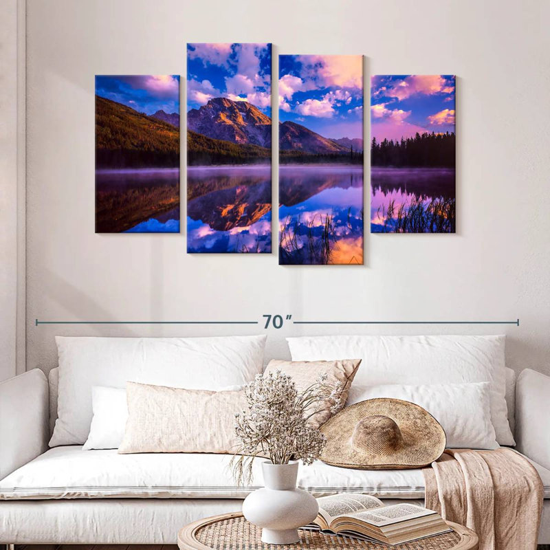 Alvord Grand Teton, ciel printanier, H 32 po x l 52 po