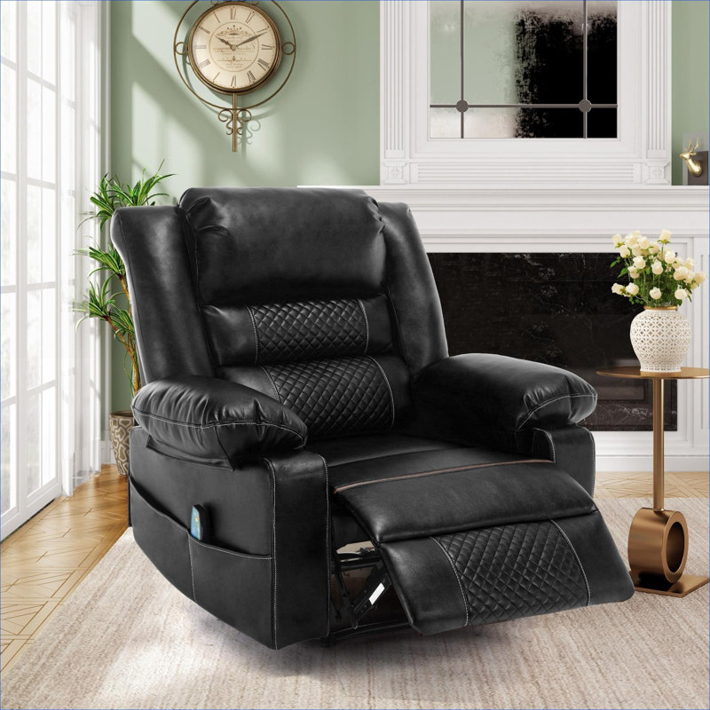 Fauteuil inclinable de massage en cuir respirant