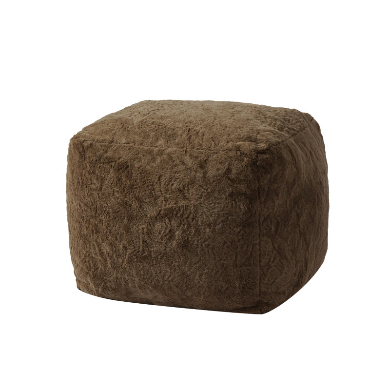 Repose-pieds repose-pieds en mousse viscoélastique avec repose-pieds de 15,8 po d'épaisseur avec housse lavable, rembourrage complet de 8,8 lb, accent de canapé, brun foncé