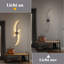 2-Light Black Wavy LED Flush Mounted Sconce