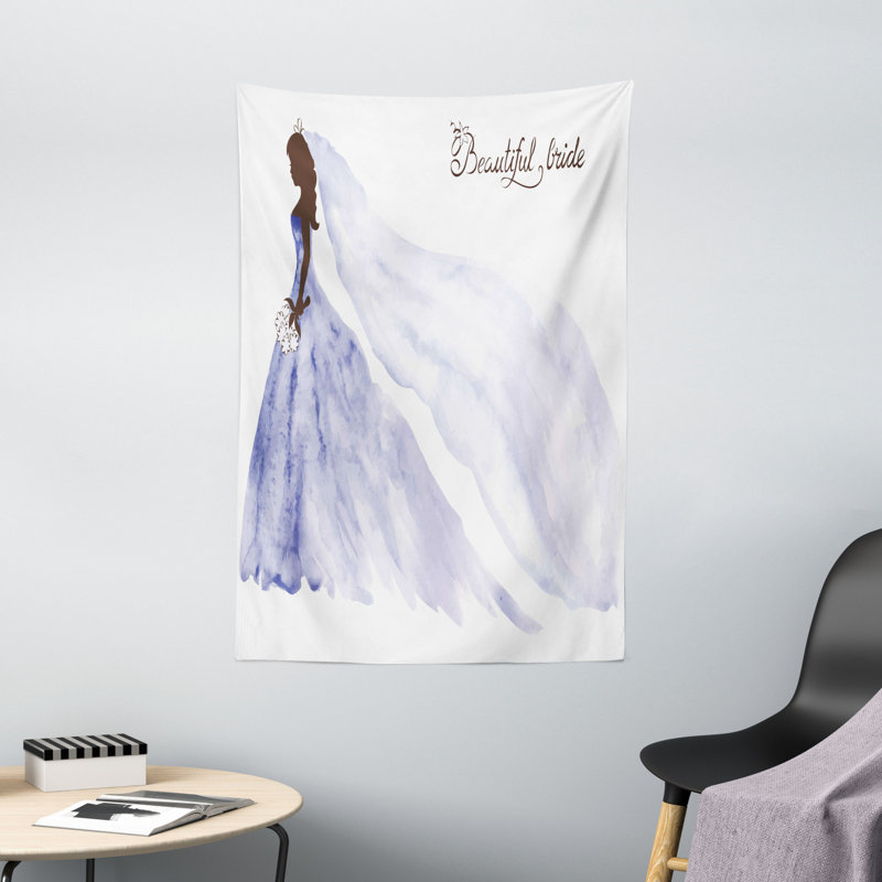 Tapisserie de mariée en polyester, H 60 po x l 40 po