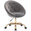 Chaise de bureau ergonomique rembourrée en velours-703780983