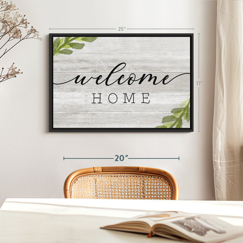 " Rustic Welcome Home ", 17" H x 25" W
