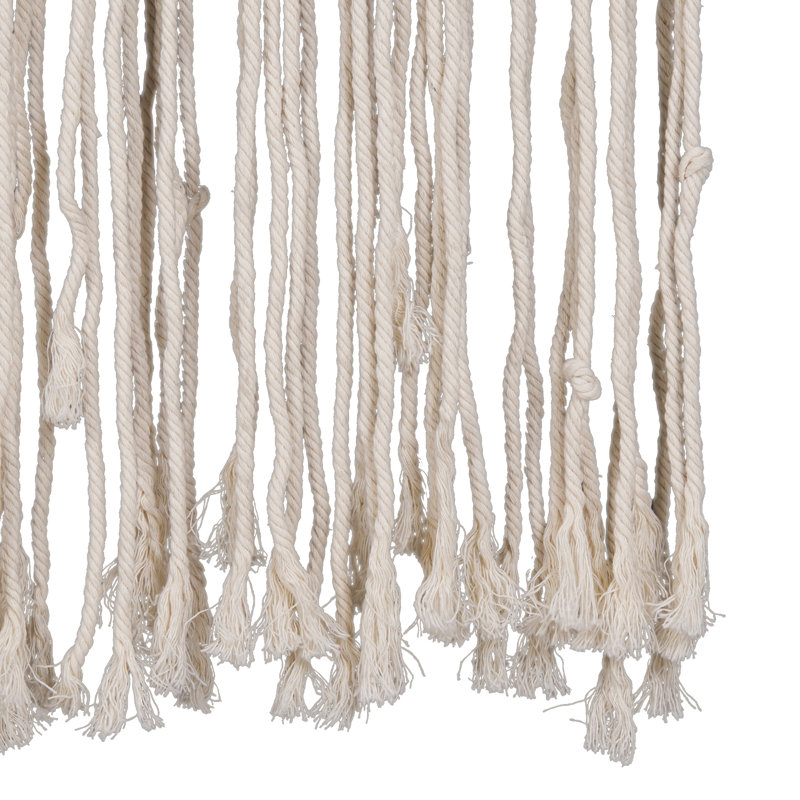 Faysal Cotton Blend Sheer Door Curtain Single Panel