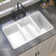 33" X 19" White Undermount Kitchen Sink Workstation Rectangular Sink Granite Composite Dual Mount Single Bowl Basin Farmhouse Deep Sink with Accessories