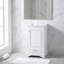 Meuble-lavabo autoportant de 50 cm avec lavabo en céramique, tiroir, porte à fermeture douce et tablette réglable – Meuble de rangement compact pour petites salles de bain et salles d'eau-809451472