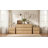 23.6" Wide Fluted 2-Drawer Nightstand with Handle-Free Design-275628593