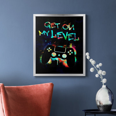 Toile encadrée de qualité supérieure Gamer Tag II - prête à être accrochée