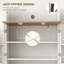 Garde-manger avec support pour micro-ondes et 8 tablettes de porte