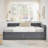 Full Size Upholstered Tufted Bed Frame With Two Drawers, Sofa Bed Frame With Comfortable Backrest And Armrests-1397501464
