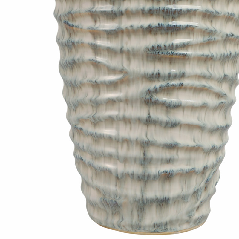Grand vase en céramique Kasea Sculptural, H 26 po x l 9 po x P 9 po