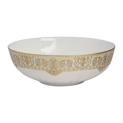Carlsbad Queen White Bone China Serving Bowl