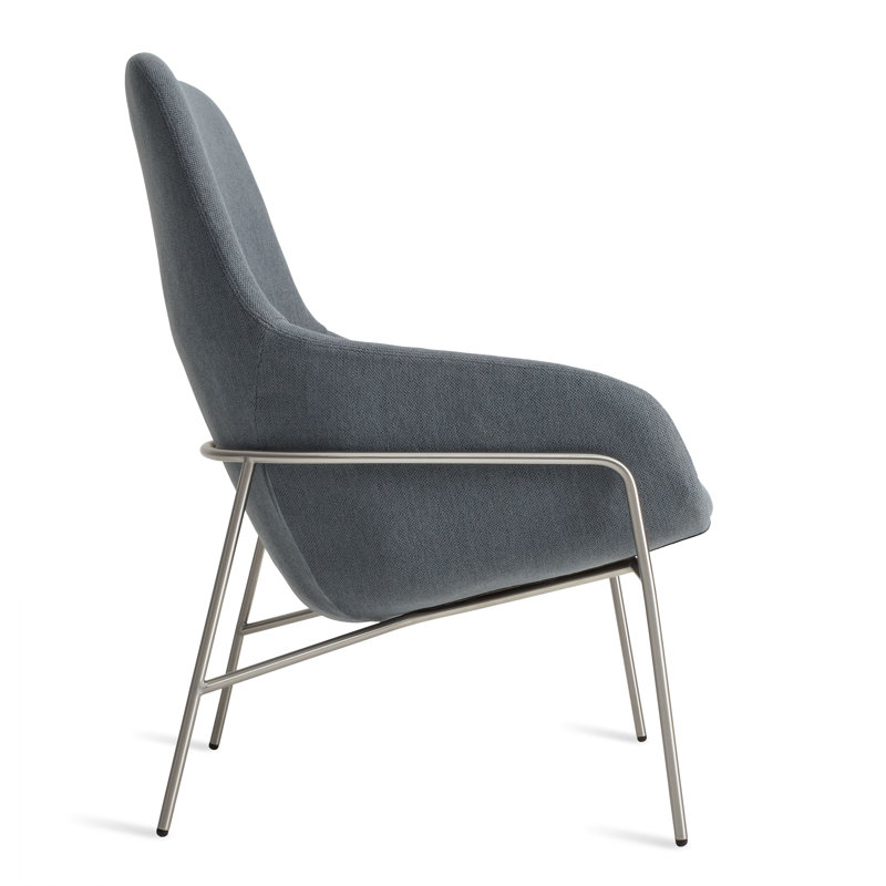 Acre Armchair, Maharam Mode in Machine, Stainless