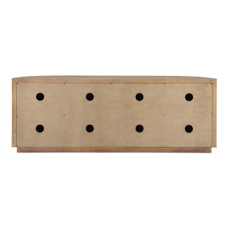 Rudi Solid Wood TV Stand, Brown
