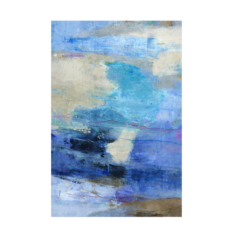 Art sur toile «bolus Suzanne Nicoll Blue Wave 1», H 19 po x l 12 po