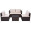 Méridienne 5 pièces avec coussins-1744531298
