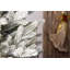 Frosted Snow Flocked Green Oregon Pine Artificial Christmas Tree with Hinged Branches-404859276