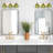 3-light Vintage Vanity Light With Tulip Green Glass Shades - Bathroom Armed Wall Sconce For Bedroom, Kitchen, Living Room & Washroom-1817673372-1817673363-1817673361
