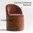 Upholstered Chenille Swivel Desk Chair With Hidden Casters-2116542215