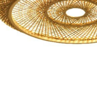 Japanese-style neo-Chinese bamboo woven ceiling light, full of Zen and ancient charm, suitable for dining room, tea room, and living room.