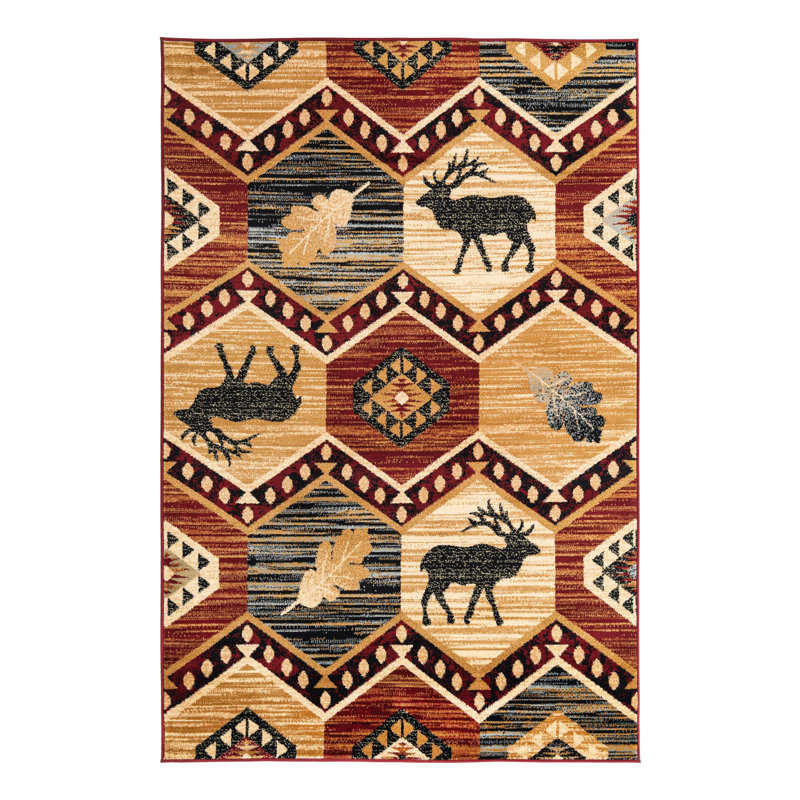 Pioneer Geometric Indoor Rug, Rectangle 5'3" x 8'