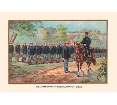 « 1899 », reproduction d’art sur le terrain de l’armée américaine infantry par arthur wagner