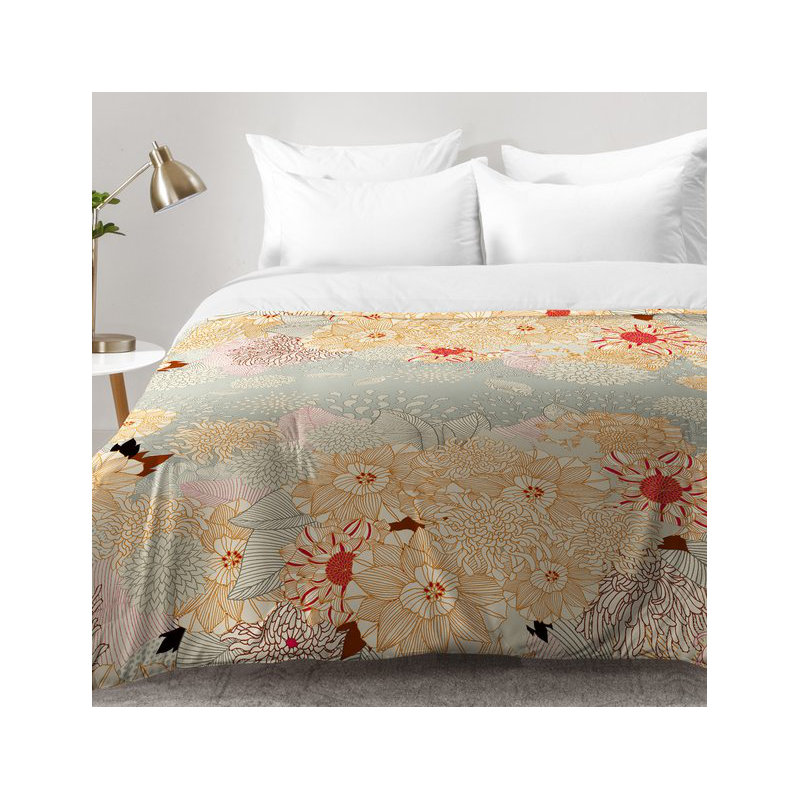 Iveta Abolina Farmhouse / Country Floral Comforter, Twin XL Comforter + 1 Standard Sham