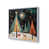 Cadre simple en chrome poli, bois massif