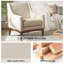 Fauteuil Arshanti avec pieds en bois massif-76353535