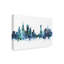 « chicago illinois blue blue horizon », reproduction d’impression sur toile tendue-1163667420