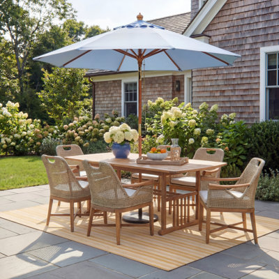 Carla 42" Teak Patio Dining Set