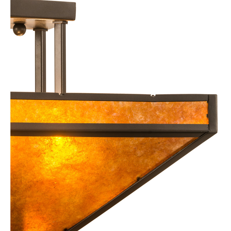 Plafonnier semi-encastré d'extérieur 2 lumières Yeates
