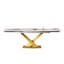 Ensemble de table de salle à manger Terrile avec plateau en pierre frittée extensible 94,5 po et 8 chaises en similicuir-1979159871-1980904588