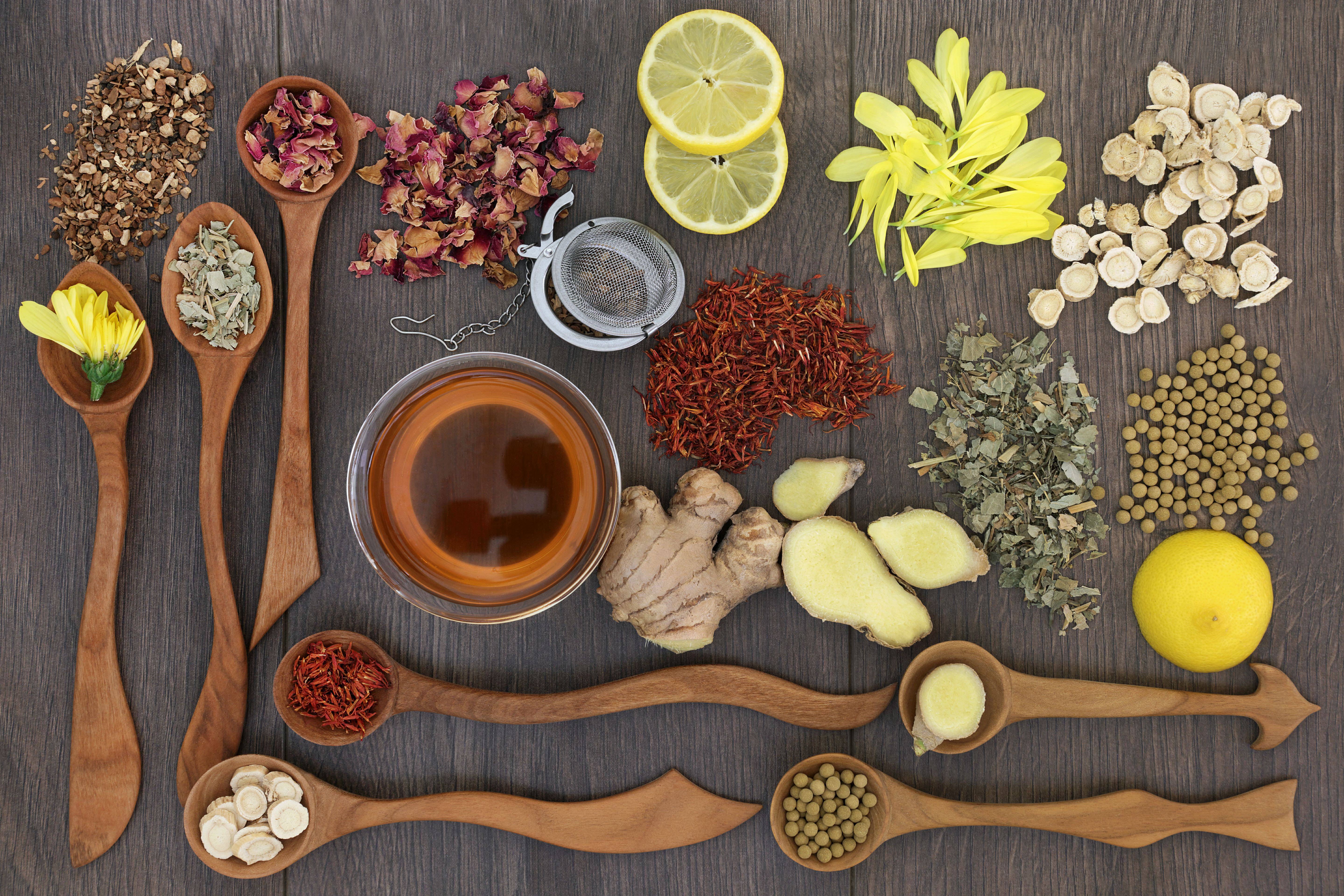 Ebern Designs Healthy Herbal Teas by Marilyna - Print | Wayfair