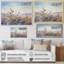 «Mauve chardon champ», impression sur toile-27782501-27782488