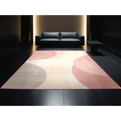 Tapis beige moderne et contemporain lavable à la machine Fieldston