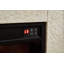 Foyer électrique encastrable de 42 po avec couleurs de flamme réglables, écran tactile et télécommande