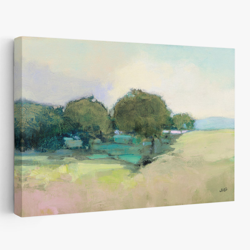 Paysage contemporain contemporain et champêtre, H 36 po x l 24 po