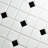 Oxford Porcelain Octagon and Dot Mosaic Wall & Floor Tile