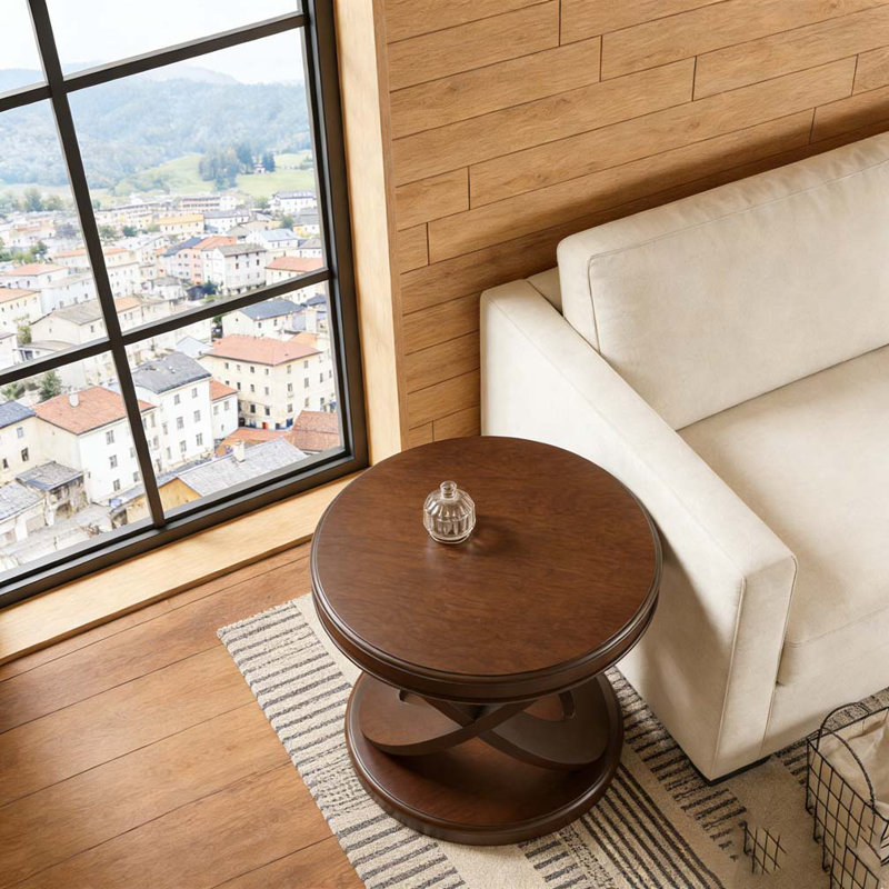 Table de bout Retro, Noyer