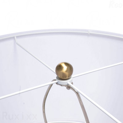 Table Lamp - With Gold Base & Body Design, Lamp Shade Assembly Required