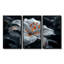 Ensemble de salon art mural blanc lys-1680020302-1680020299
