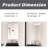 20 Inch Rectangular Medicine Cabinet With Mirror-325693540
