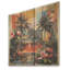 Vert et rouge, harmonie de Honolulu - Honolulu sur impression sur bois-246843204
