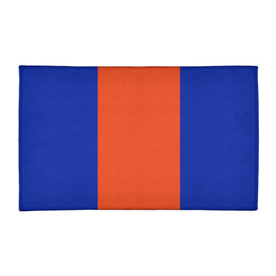 Tapis bleu/orange area