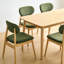 Del Mar Teddy Upholstered Dining Chairs, Set of 2, Cream-1073088387