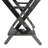 Casual Home Director'S Chair, Black Frame/Black Canvas,Suitable For Adults, Foldable Style, 2Pcs/Set  Populus