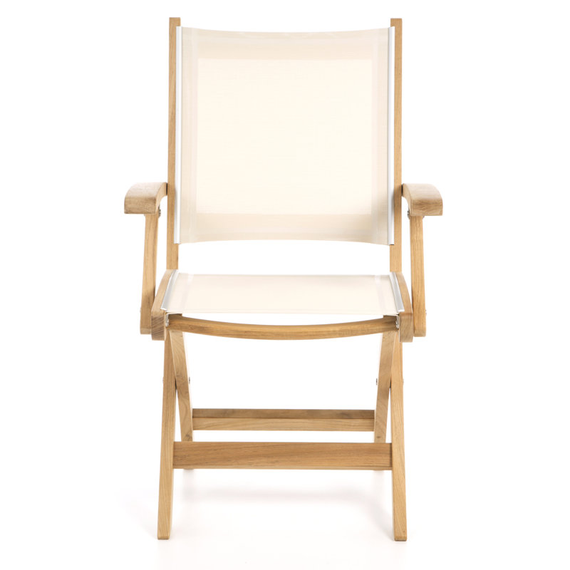 St. Tropez Outdoor Teak Dining Armchair, Slate